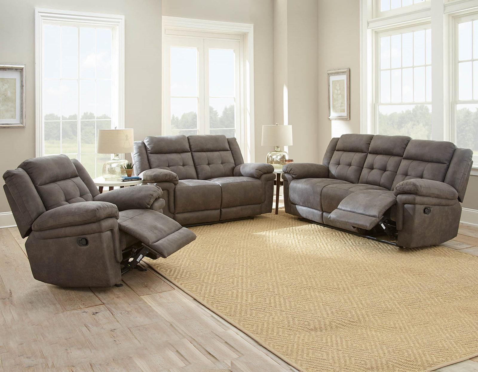 Steve Silver Anastasia Manual Glider Recliner in Grey Steve Silver 2