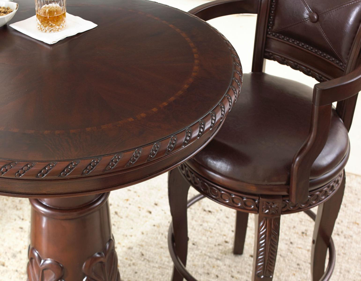 Steve Silver Antoinette Pub Table in Brown Cherry Steve Silver 2