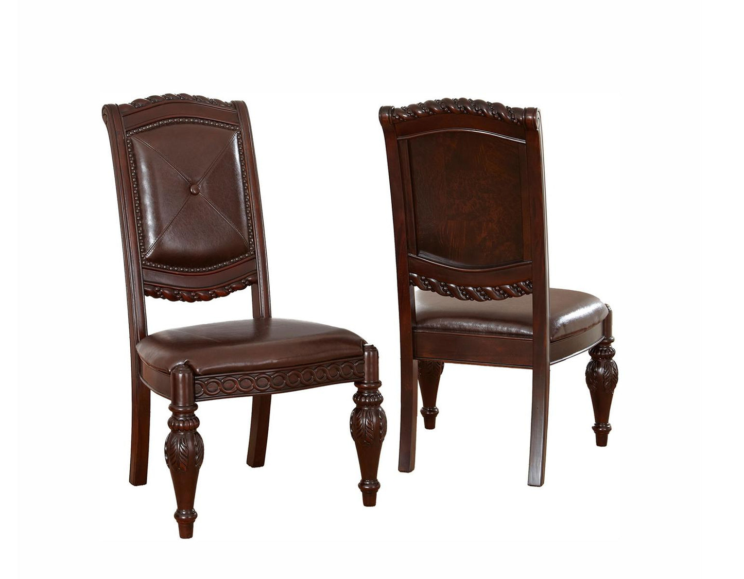 Steve Silver Antoinette Side Chair (Set of 2) in Rich Cherry Steve Silver 2