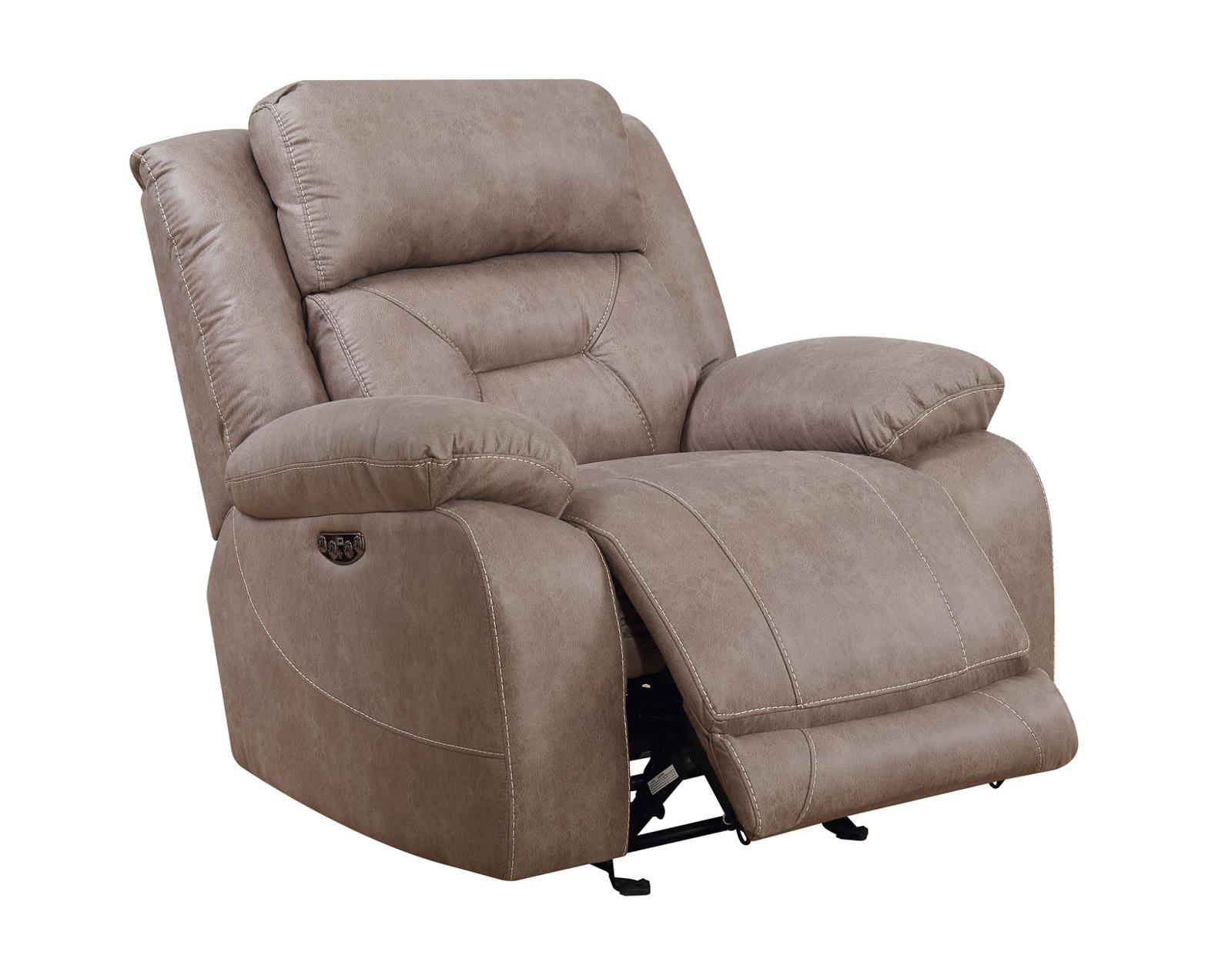 Steve Silver Aria Dual Power Recliner in Desert Sand Steve Silver 2