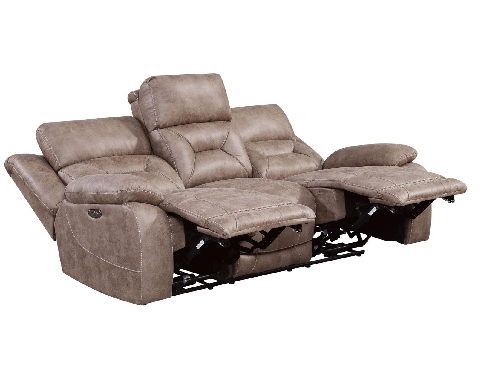 Steve Silver Aria Dual Power Reclining Sofa in Desert Sand Steve Silver 2