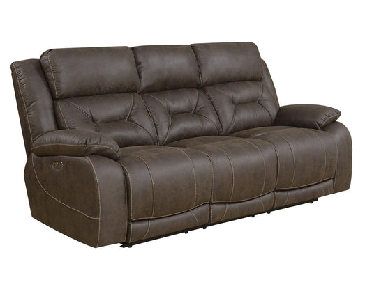 Steve Silver Aria Dual Power Reclining Sofa in Saddle Brown Steve Silver 2