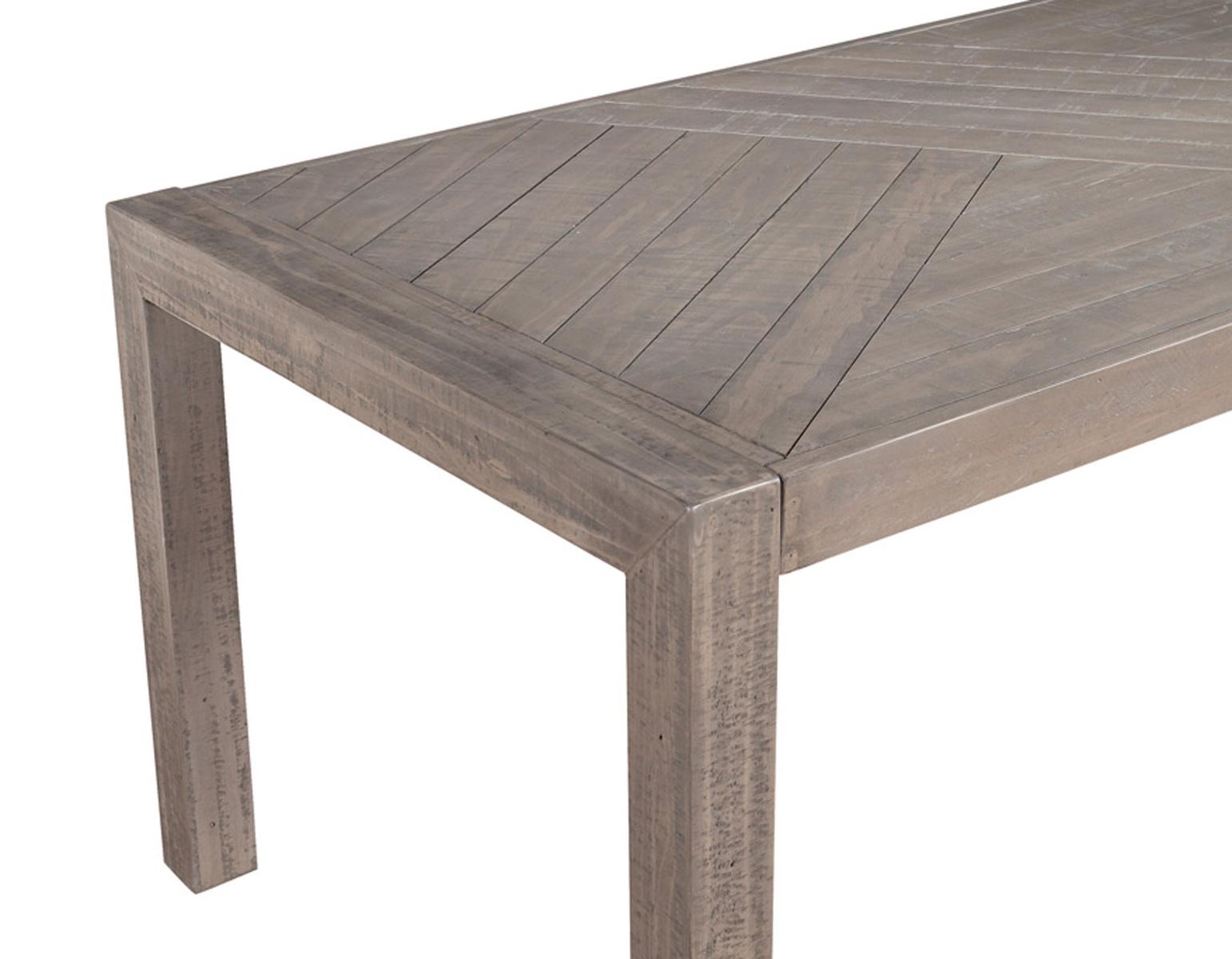 Steve Silver Auckland Reclaimed Wood Dining Table in Weathered Grey Steve Silver 2