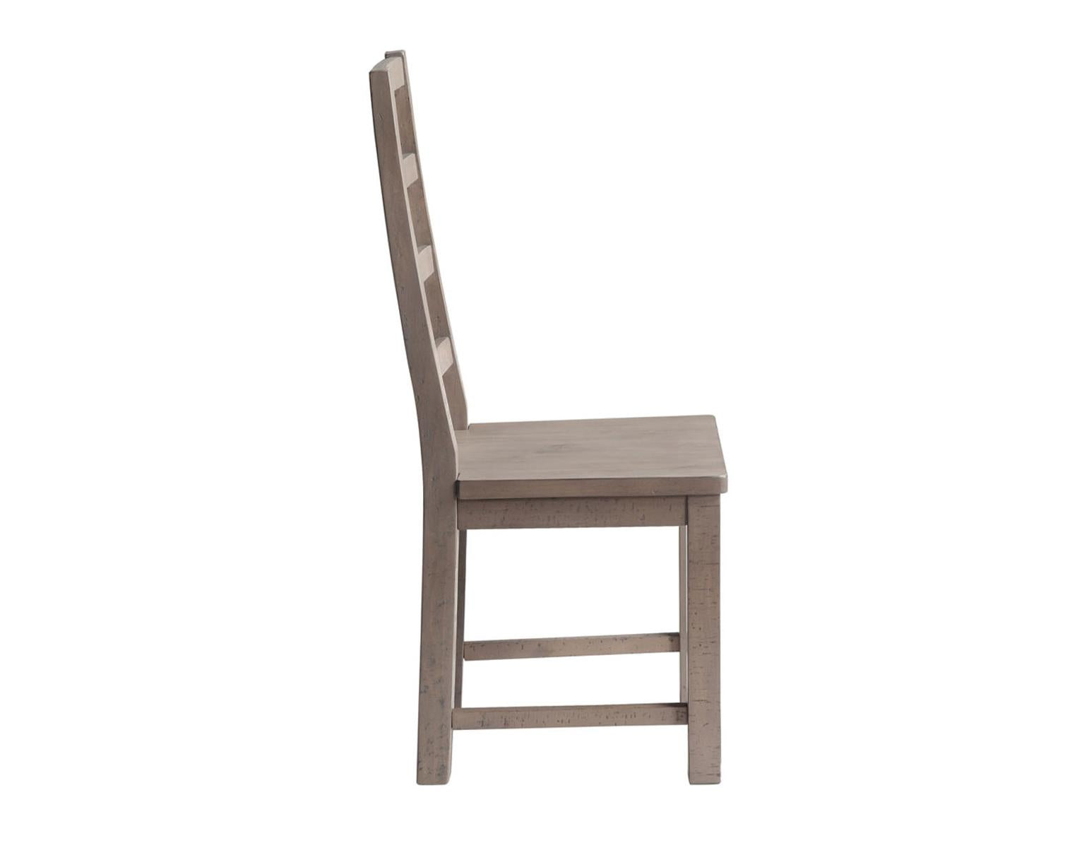 Steve Silver Auckland Reclaimed Wood Side Chair in Weathered Grey (Set of 2) Steve Silver 2