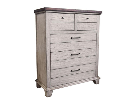 Steve Silver Bear Creek 5 Drawer Chest in White Smoke Steve Silver 2