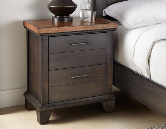 Steve Silver Bear Creek Brown 2 Drawer Nightstand in Steve Silver 2