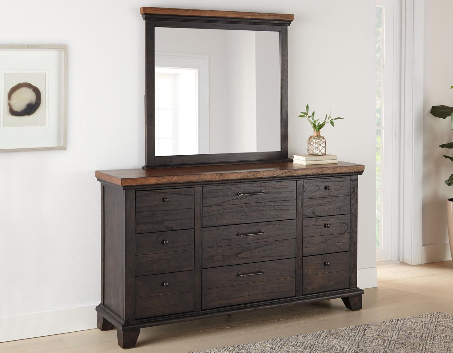 Steve Silver Bear Creek Brown 9 Drawer Dresser in Chocolate Steve Silver 2