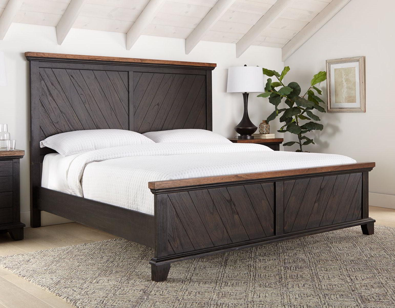 Steve Silver Bear Creek Brown King Panel Bed in Chocolate Steve Silver 2