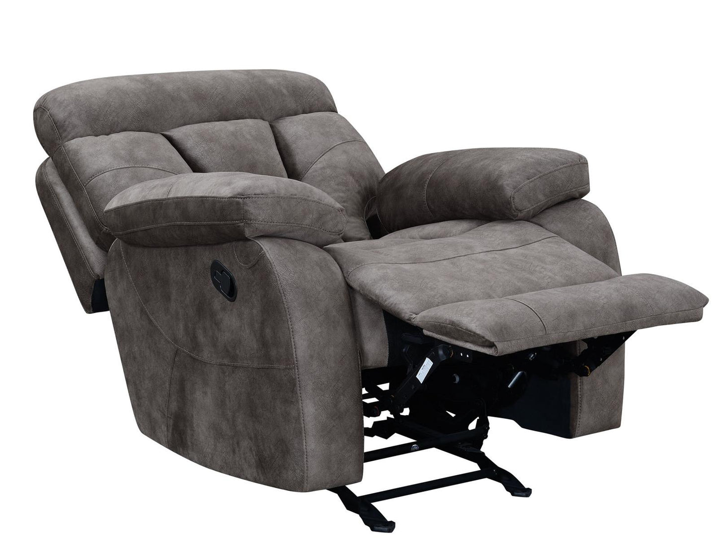 Steve Silver Bogata Manual Glider Recliner in Majestic Mushroom Steve Silver 2