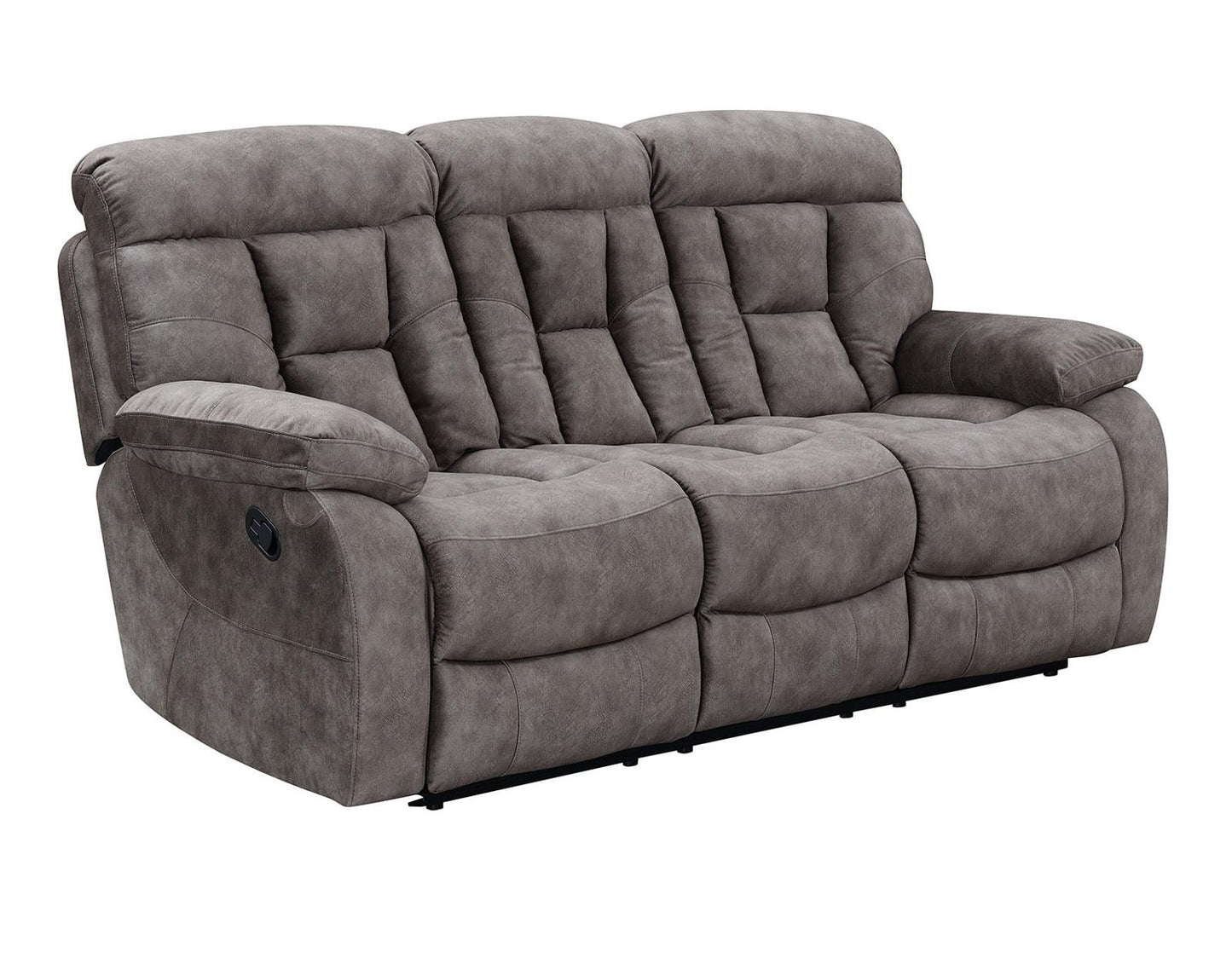 Steve Silver Bogata Manual Reclining Sofa in Majestic Mushroom Steve Silver 2