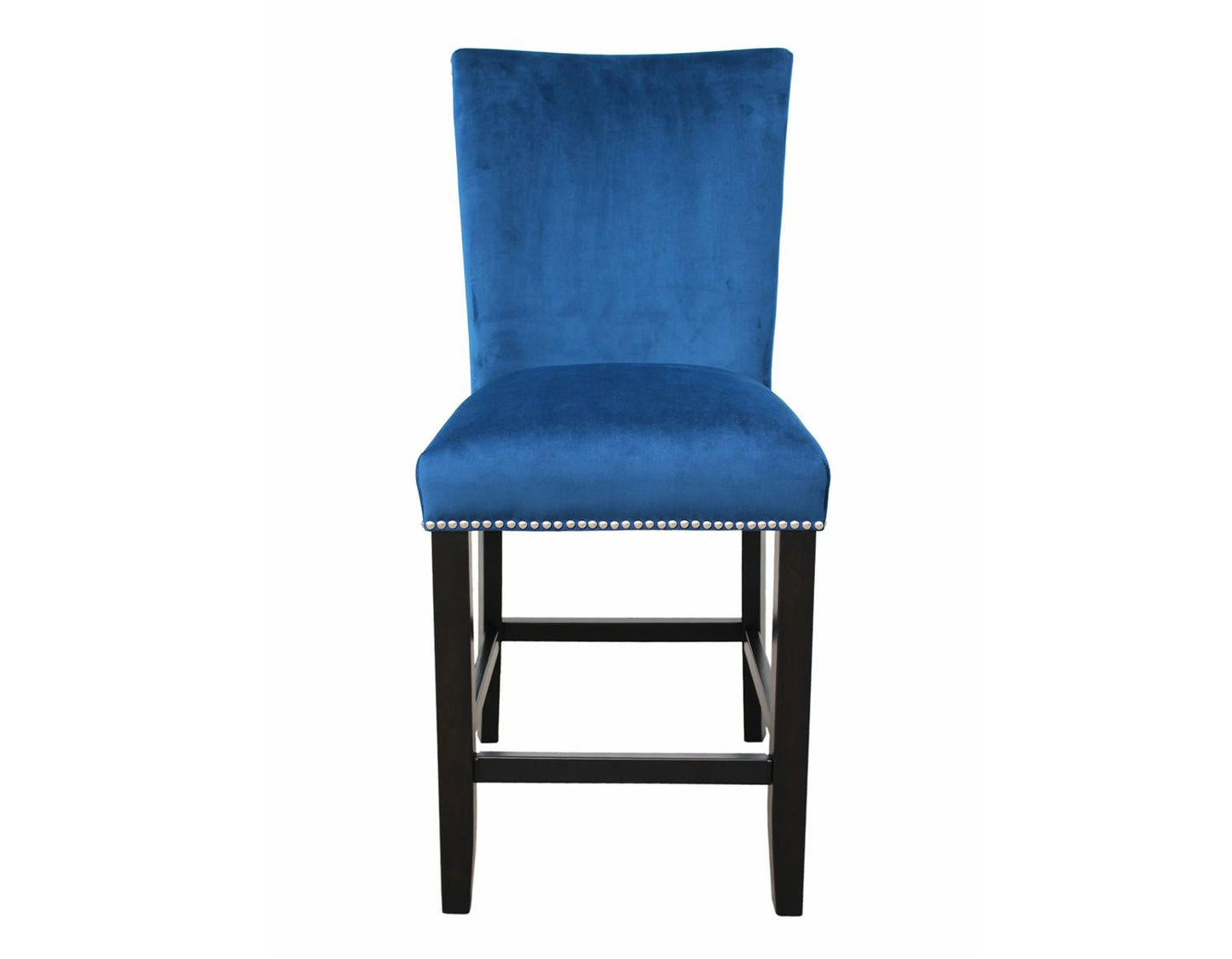 Steve Silver Camila Blue Velvet Counter Chair in Blue (Set of 2) Steve Silver 2