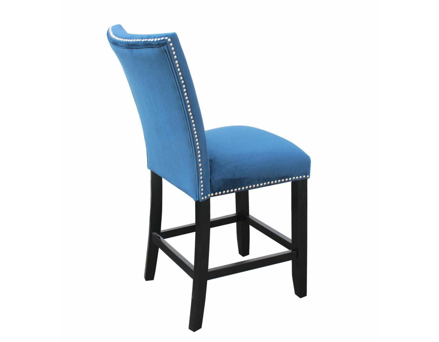 Steve Silver Camila Blue Velvet Counter Chair in Blue (Set of 2) Steve Silver 2