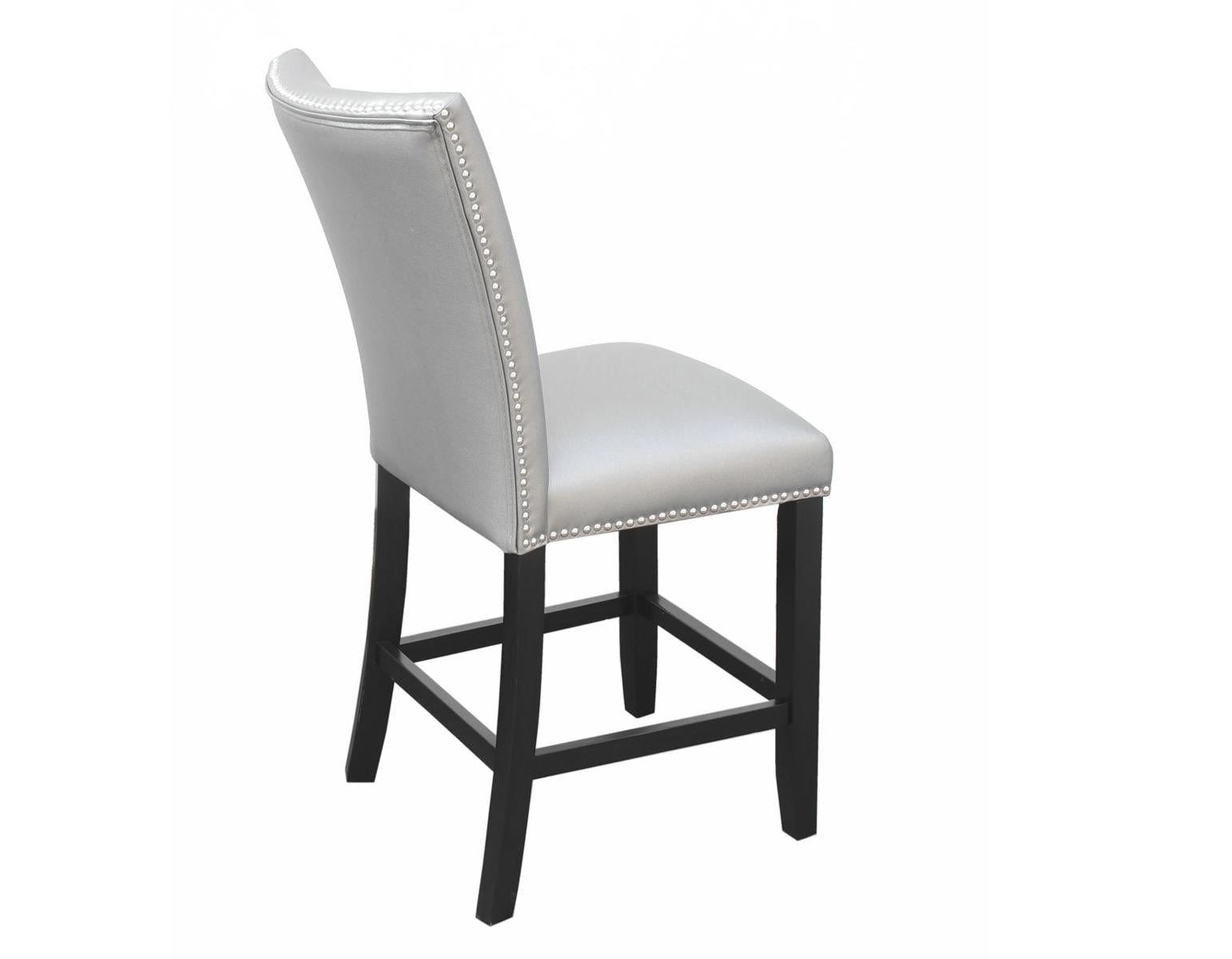 Steve Silver Camila Silver Counter Chair in Silver (Set of 2) Steve Silver 2