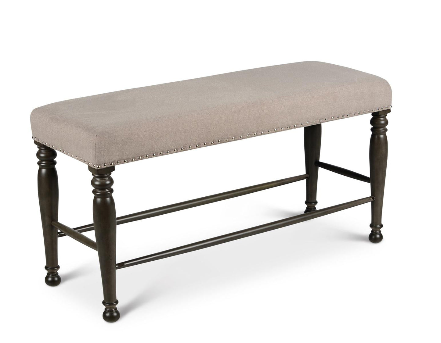 Steve Silver Caswell Counter Bench in Harbor Grey Steve Silver 2