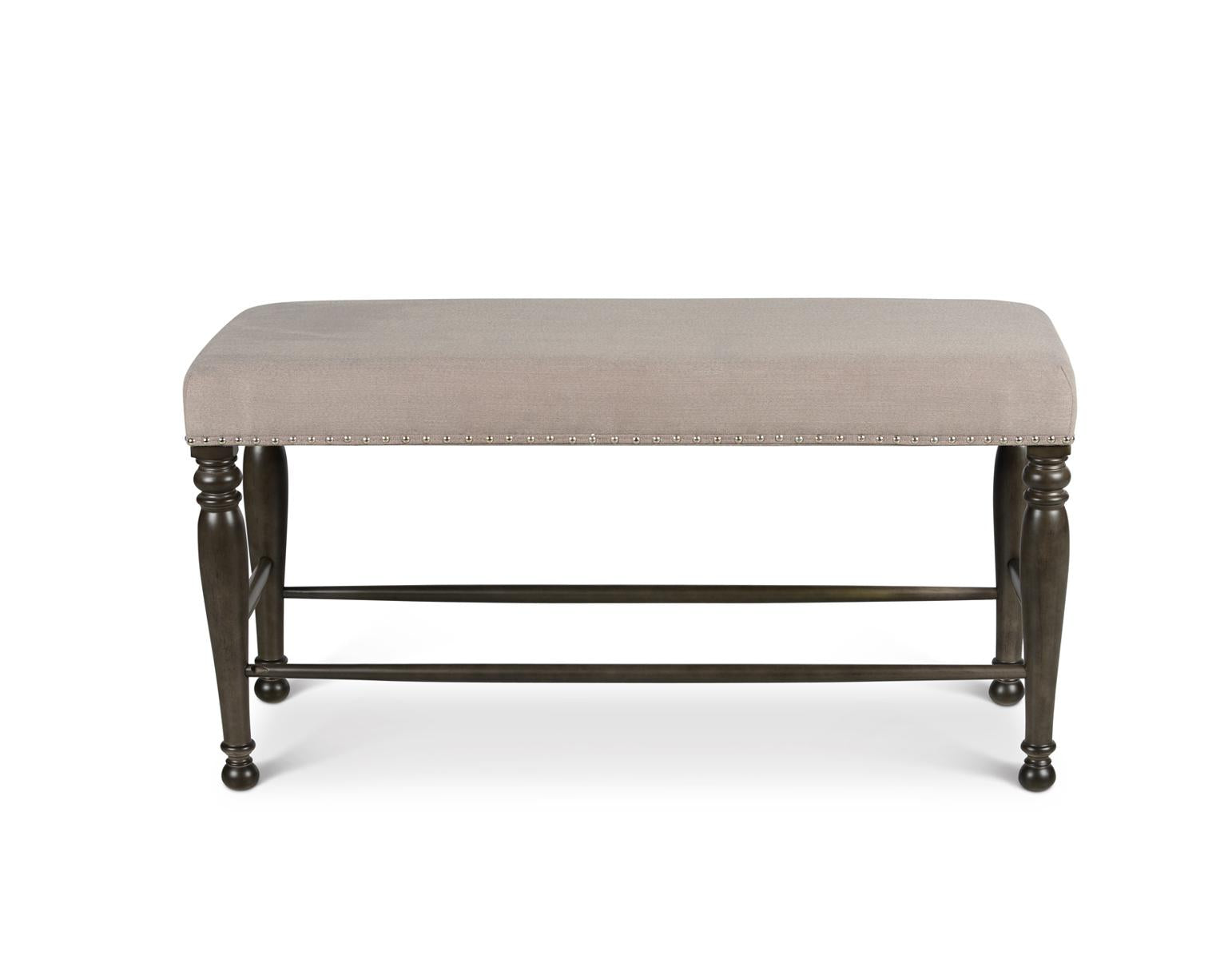 Steve Silver Caswell Counter Bench in Harbor Grey Steve Silver 2