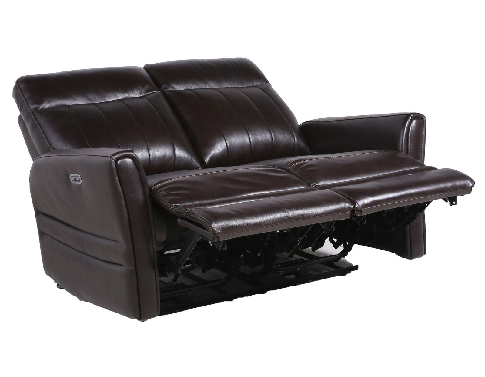 Steve Silver Coachella Leather Dual Power Reclining Loveseat in Brown Steve Silver 2