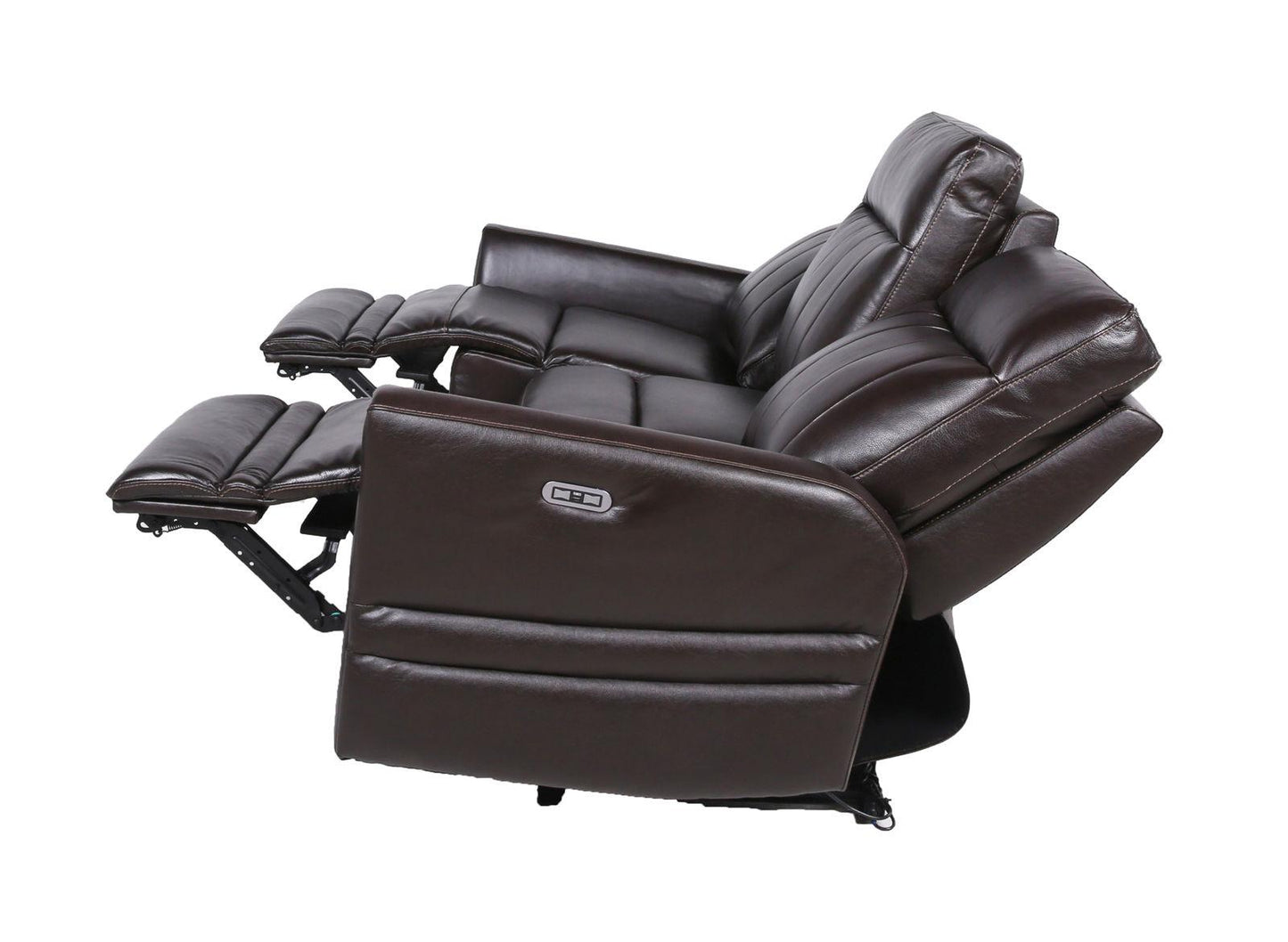 Steve Silver Coachella Leather Dual Power Reclining Loveseat in Brown Steve Silver 2