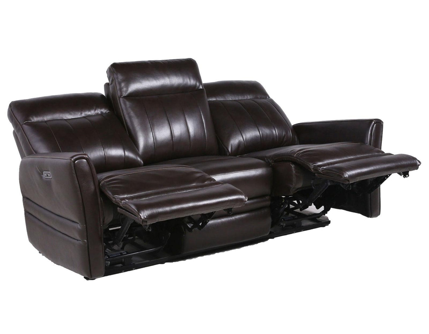 Steve Silver Coachella Leather Dual Power Reclining Sofa in Brown Steve Silver 2