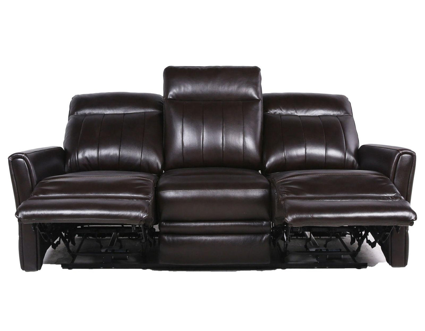 Steve Silver Coachella Leather Dual Power Reclining Sofa in Brown Steve Silver 2