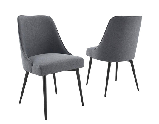 Steve Silver Colfax Side Chair in Charcoal (Set of 2) Steve Silver 2