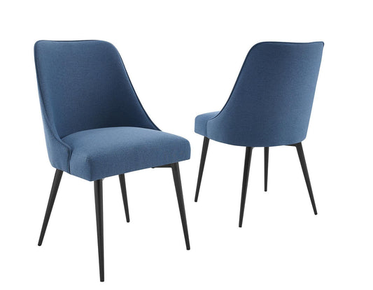 Steve Silver Colfax Side Chair in Navy (Set of 2) Steve Silver 2