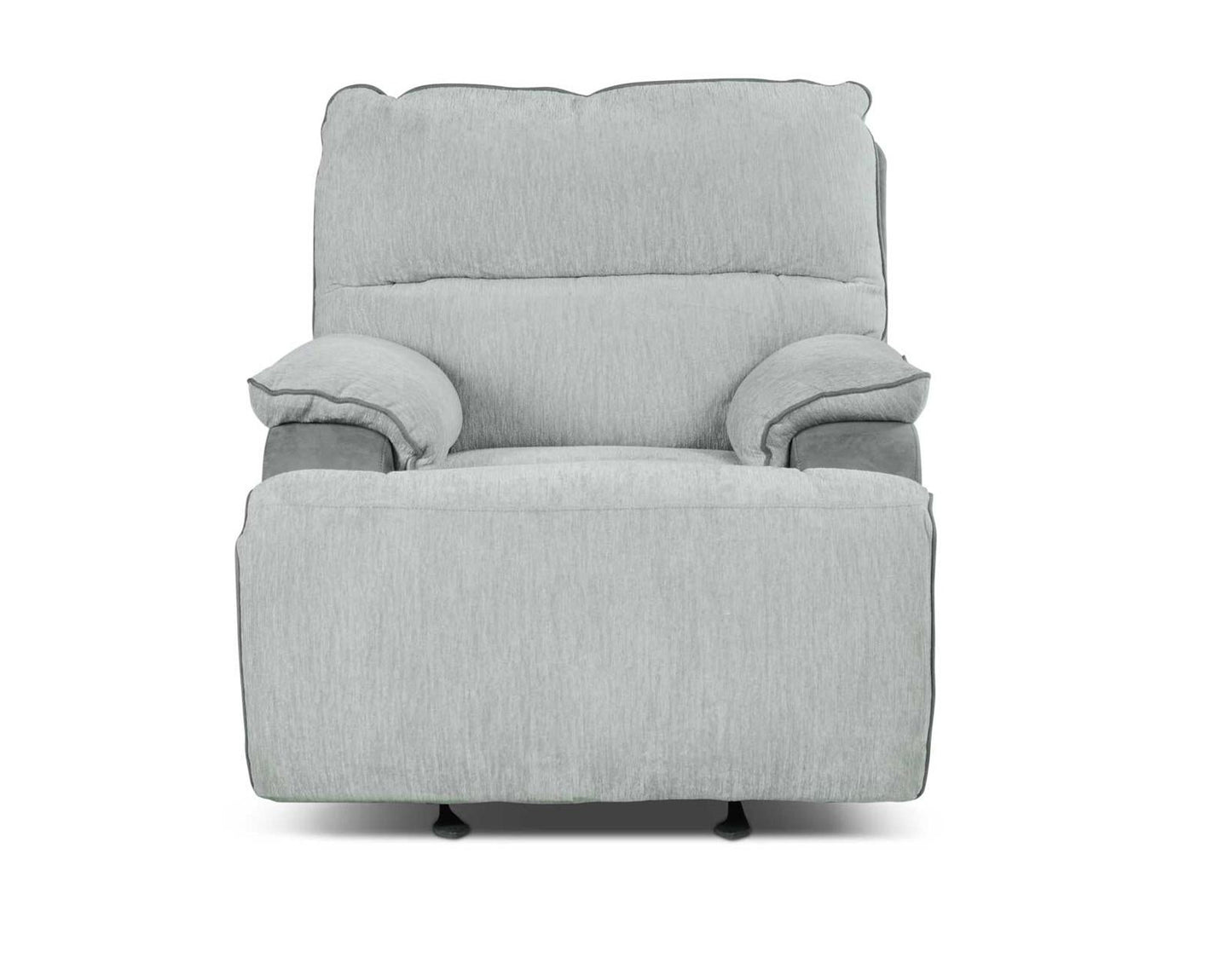 Steve Silver Cyprus Manual Glider Recliner in Two-Tone Cloud Steve Silver 2