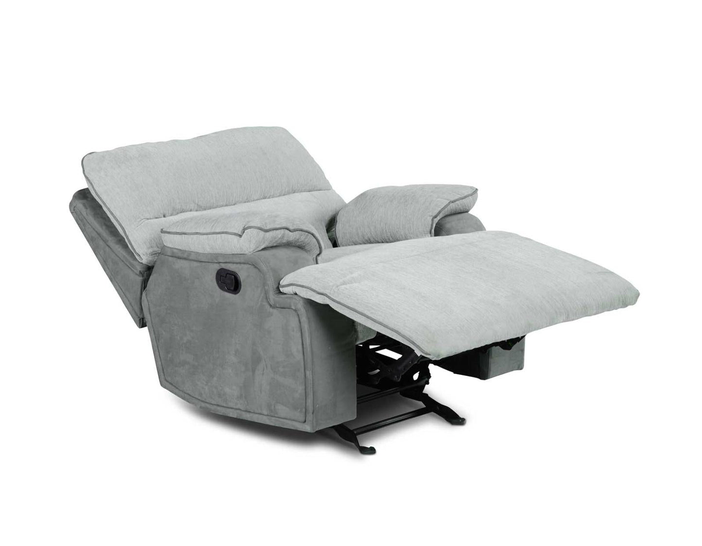 Steve Silver Cyprus Manual Glider Recliner in Two-Tone Cloud Steve Silver 2