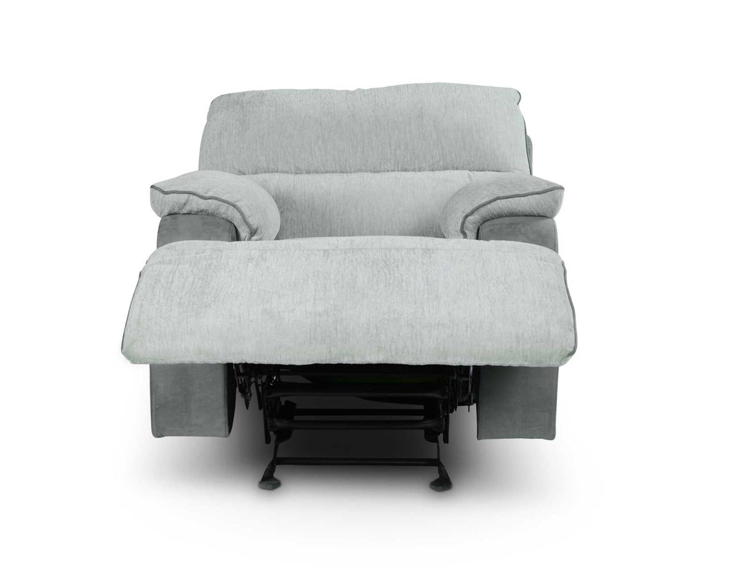 Steve Silver Cyprus Manual Glider Recliner in Two-Tone Cloud Steve Silver 2