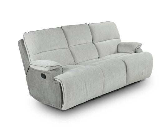 Steve Silver Cyprus Manual Reclining Sofa in Two-Tone Cloud Steve Silver 2