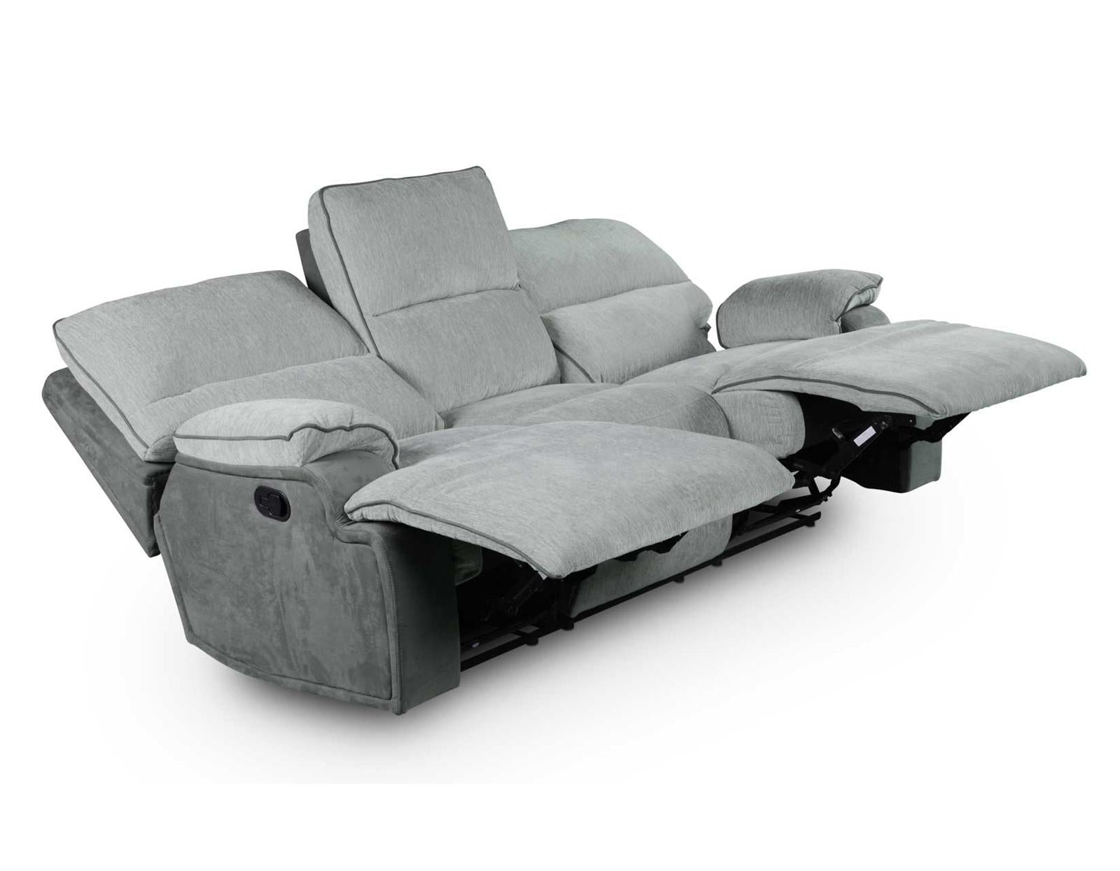 Steve Silver Cyprus Manual Reclining Sofa in Two-Tone Cloud Steve Silver 2