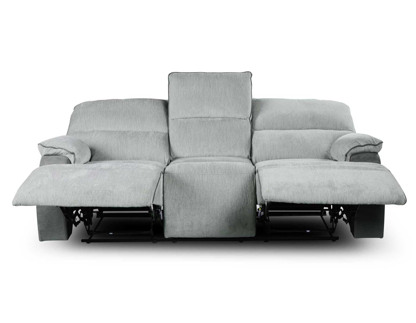 Steve Silver Cyprus Manual Reclining Sofa in Two-Tone Cloud Steve Silver 2