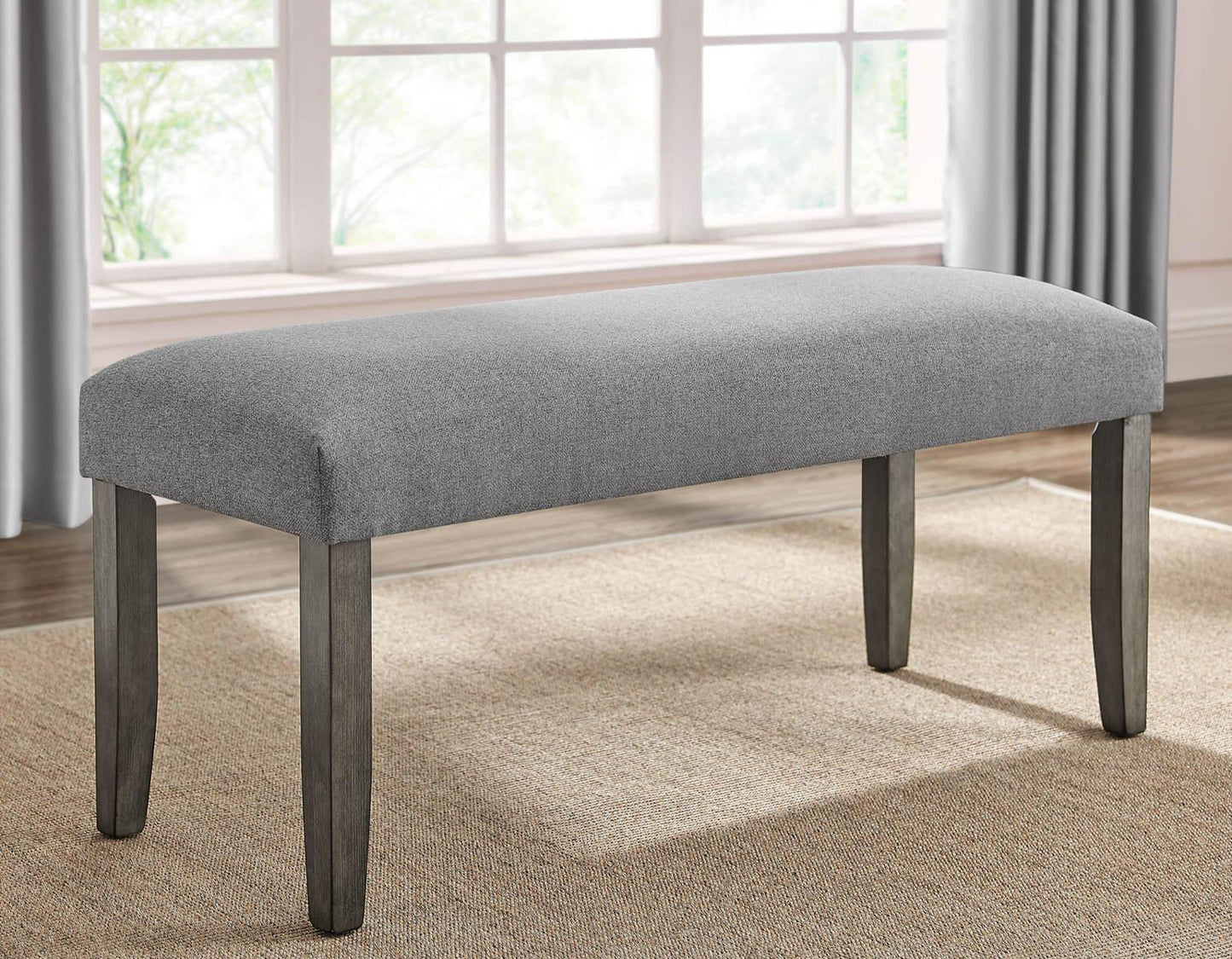 Steve Silver Emily Backless Bench in Mossy Grey Steve Silver 2