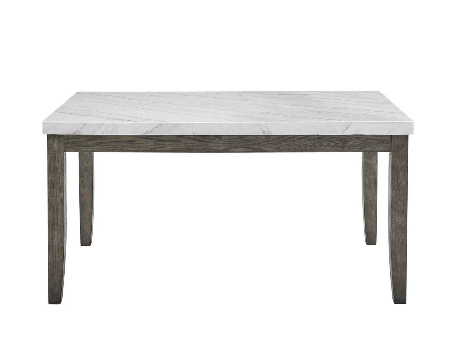 Steve Silver Emily White Marble Top Dining Table in Mossy Grey Steve Silver 2