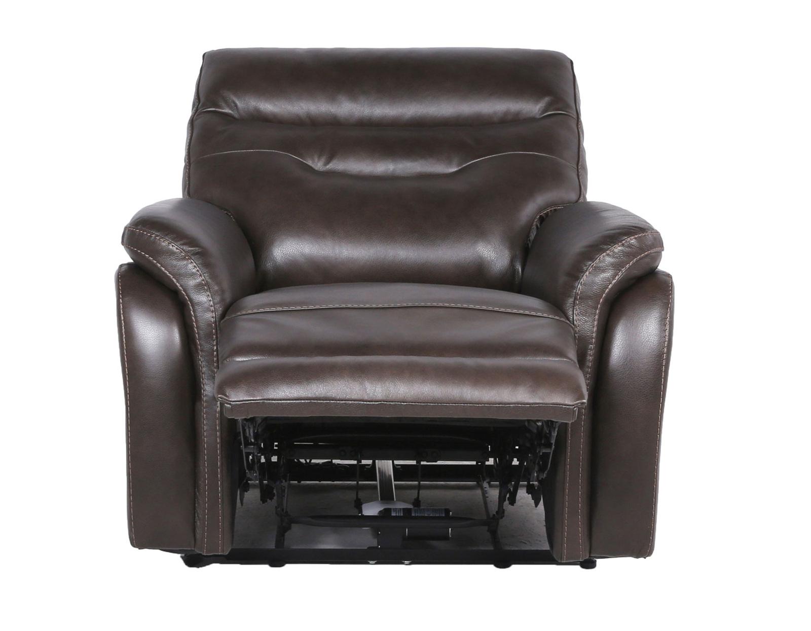 Steve Silver Fortuna Leather Dual Power Recliner in Coffee Steve Silver 2