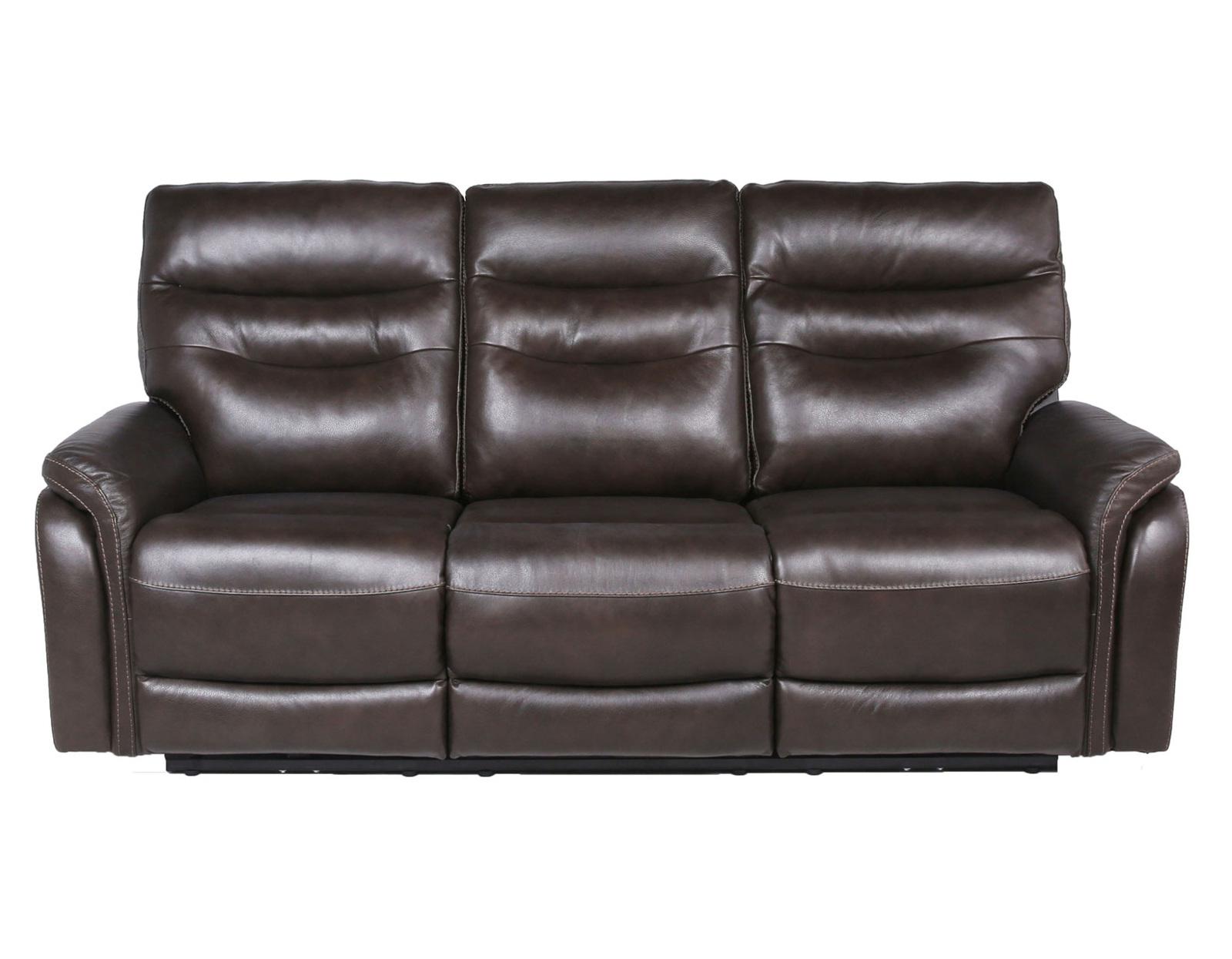 Steve Silver Fortuna Leather Dual Power Reclining Sofa in Coffee Steve Silver 2