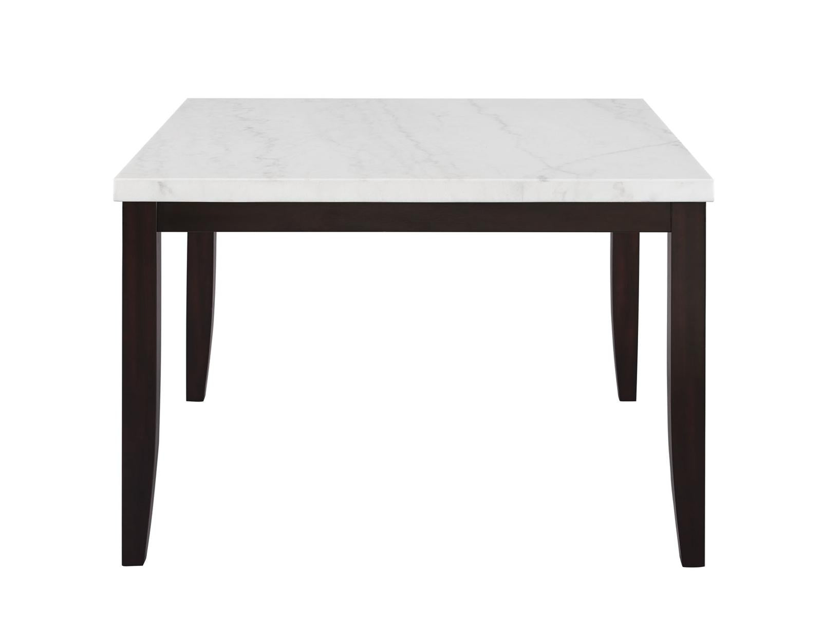 Steve Silver Francis Square Marble Top Counter Table in Cordovan Dark Cherry Steve Silver 2