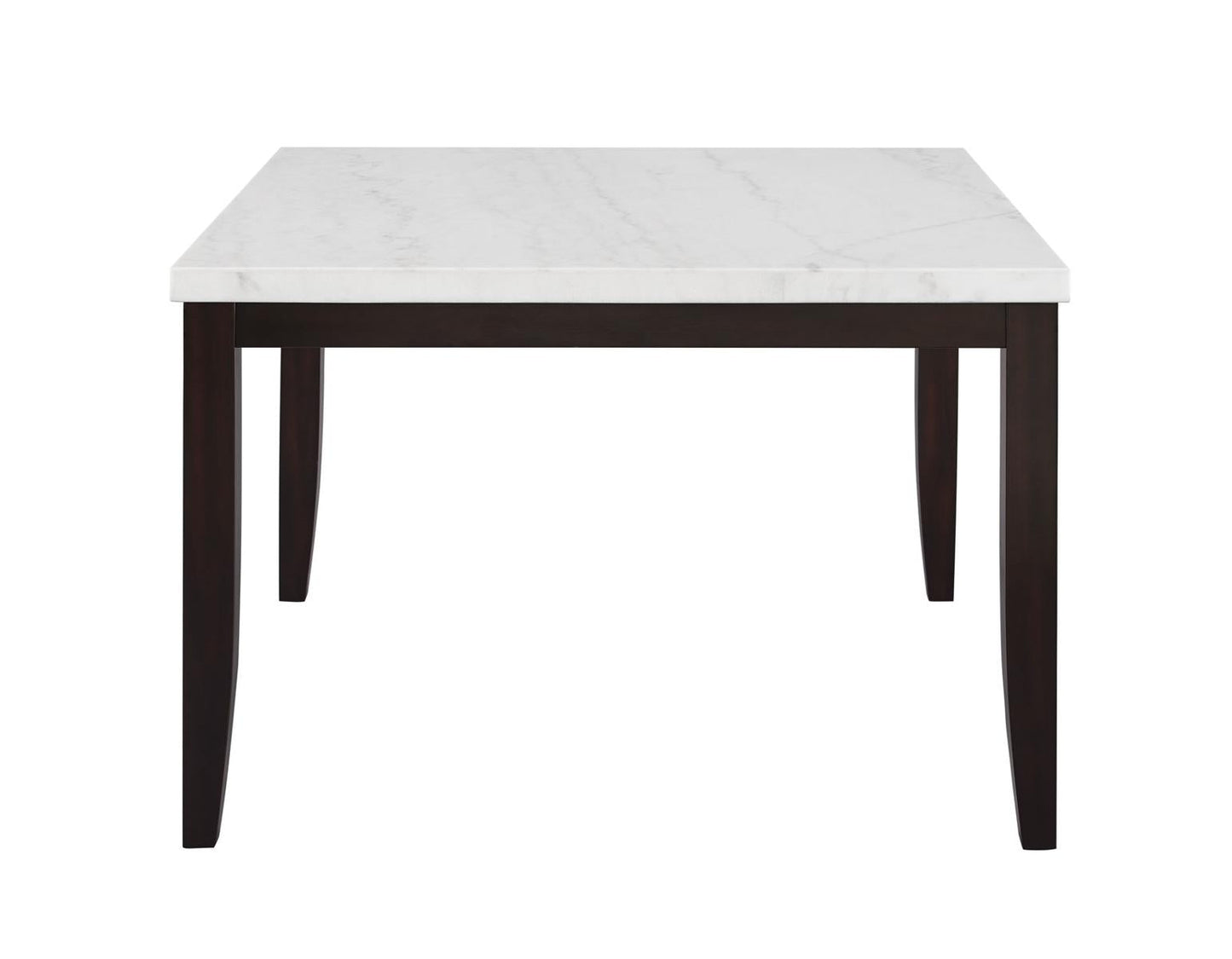 Steve Silver Francis Square Marble Top Dining Table in Cordovan Dark Cherry Steve Silver 2