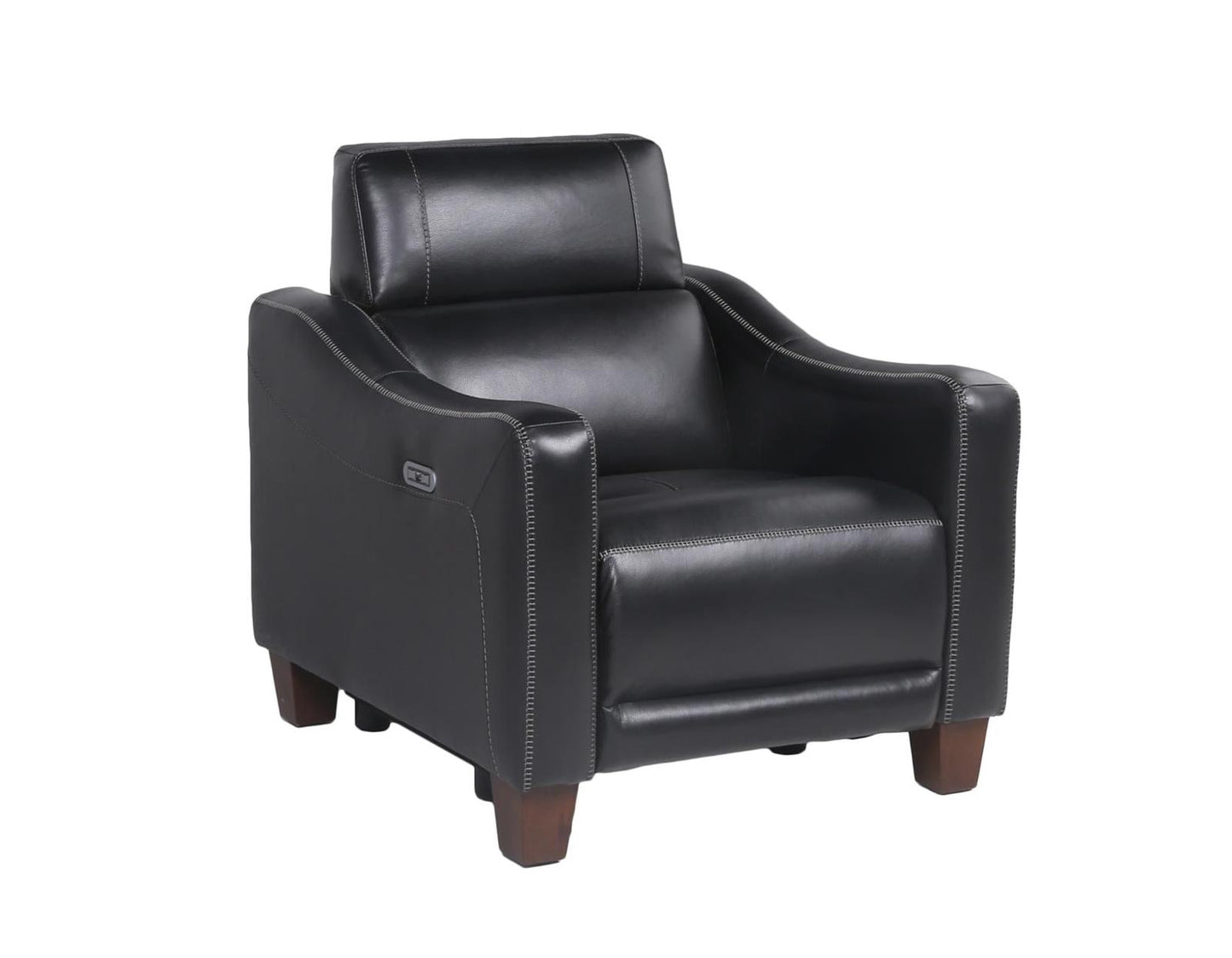 Steve Silver Giorno Dual Power Leather Recliner in Midnight Steve Silver 2