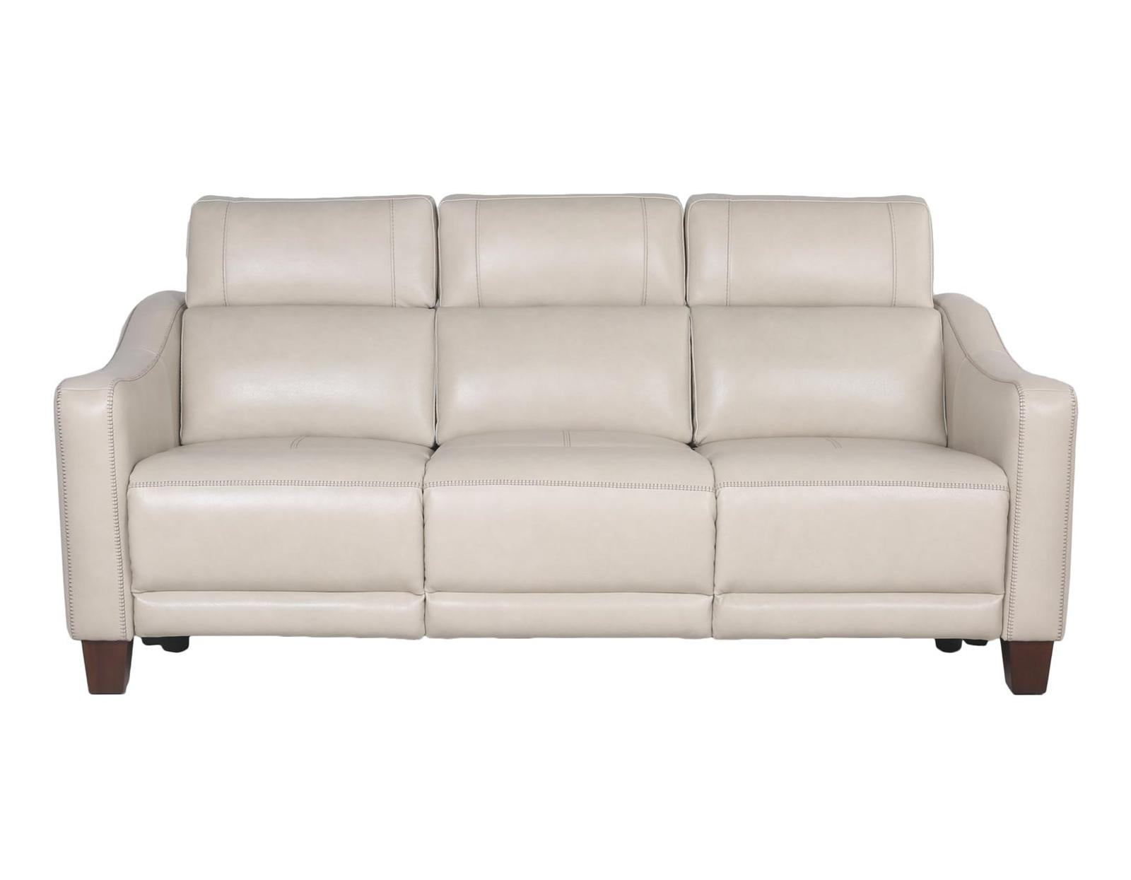 Steve Silver Giorno Dual Power Leather Sofa in Ivory Steve Silver 2