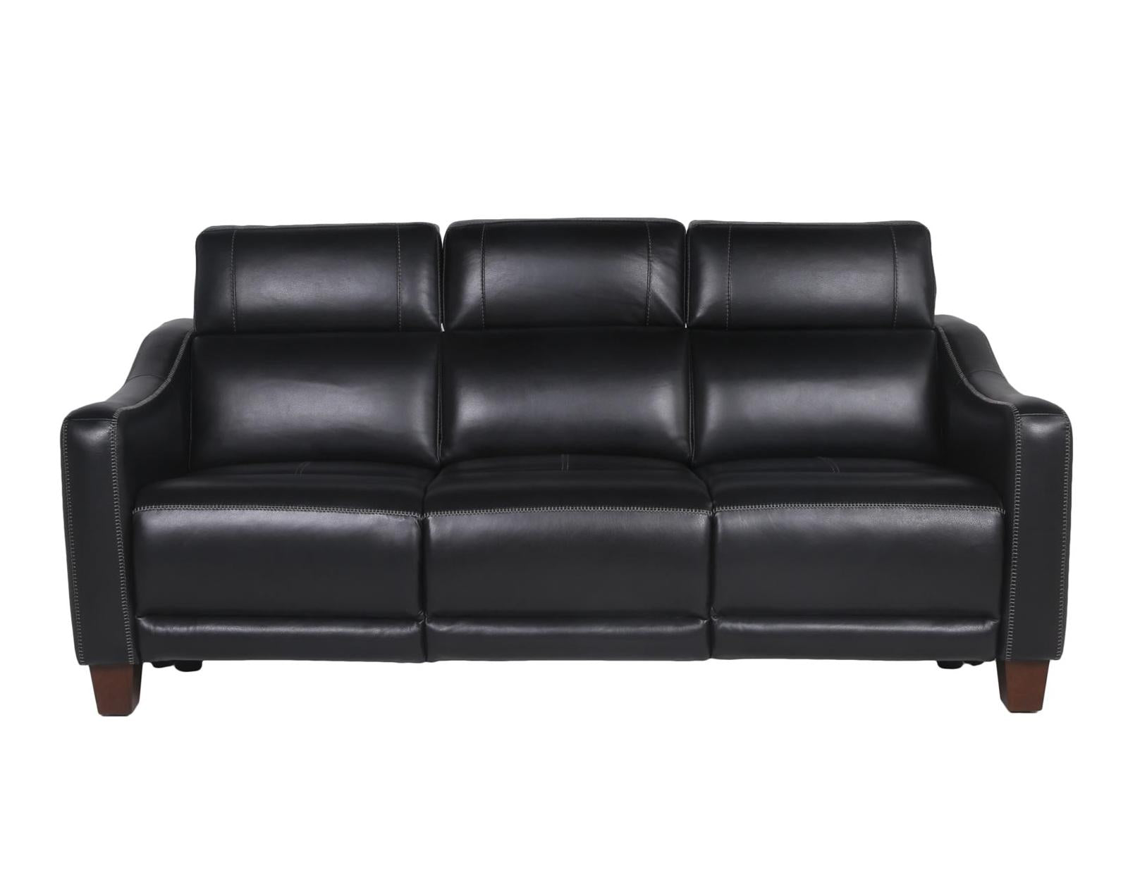 Steve Silver Giorno Dual Power Leather Sofa in Midnight Steve Silver 2