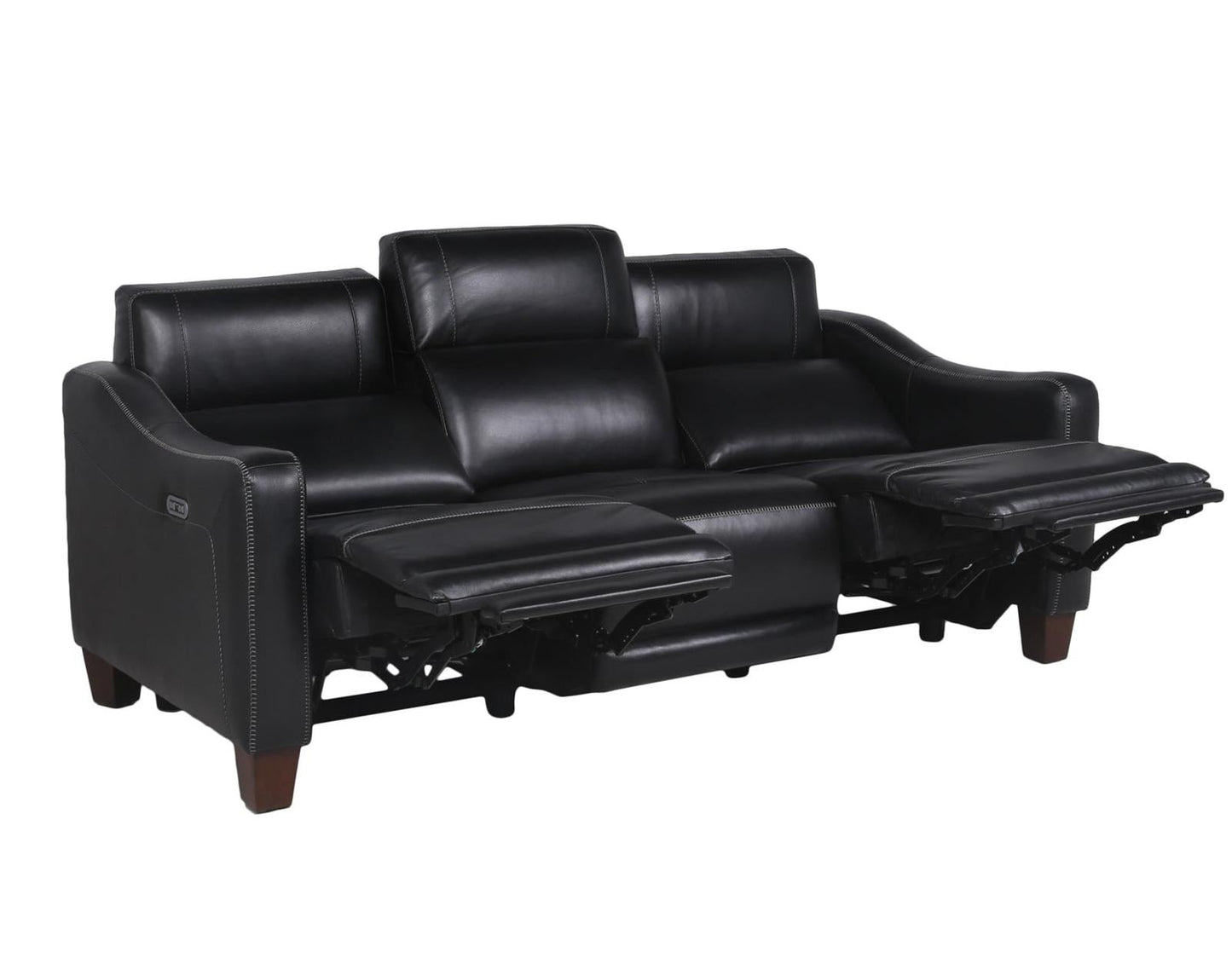 Steve Silver Giorno Dual Power Leather Sofa in Midnight Steve Silver 2