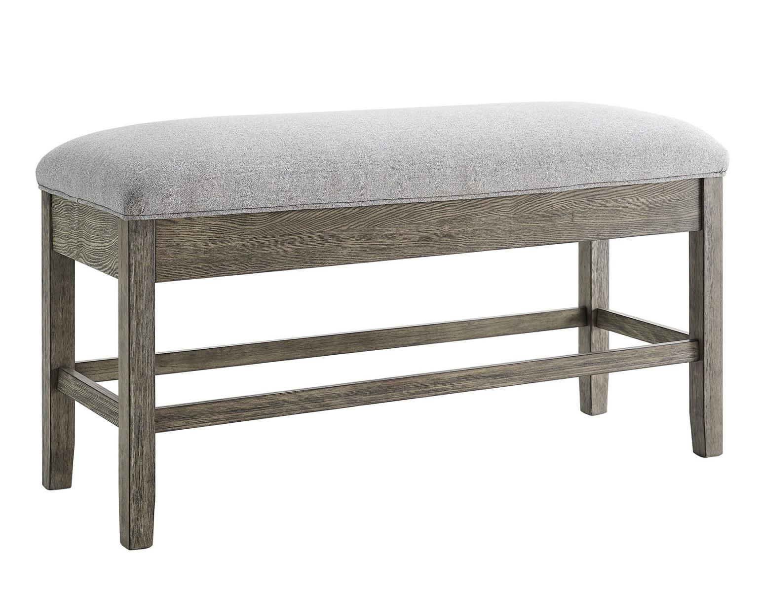 Steve Silver Grayson Storage Counter Bench in Driftwood Steve Silver 2