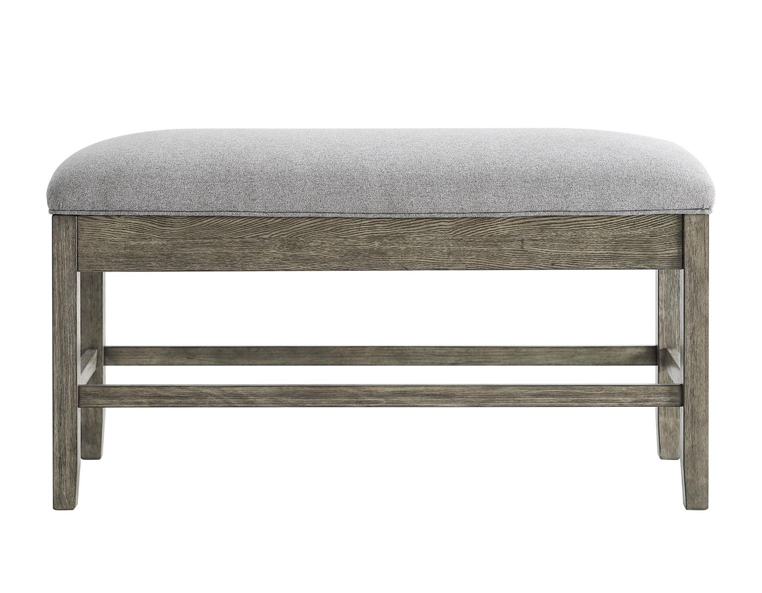 Steve Silver Grayson Storage Counter Bench in Driftwood Steve Silver 2