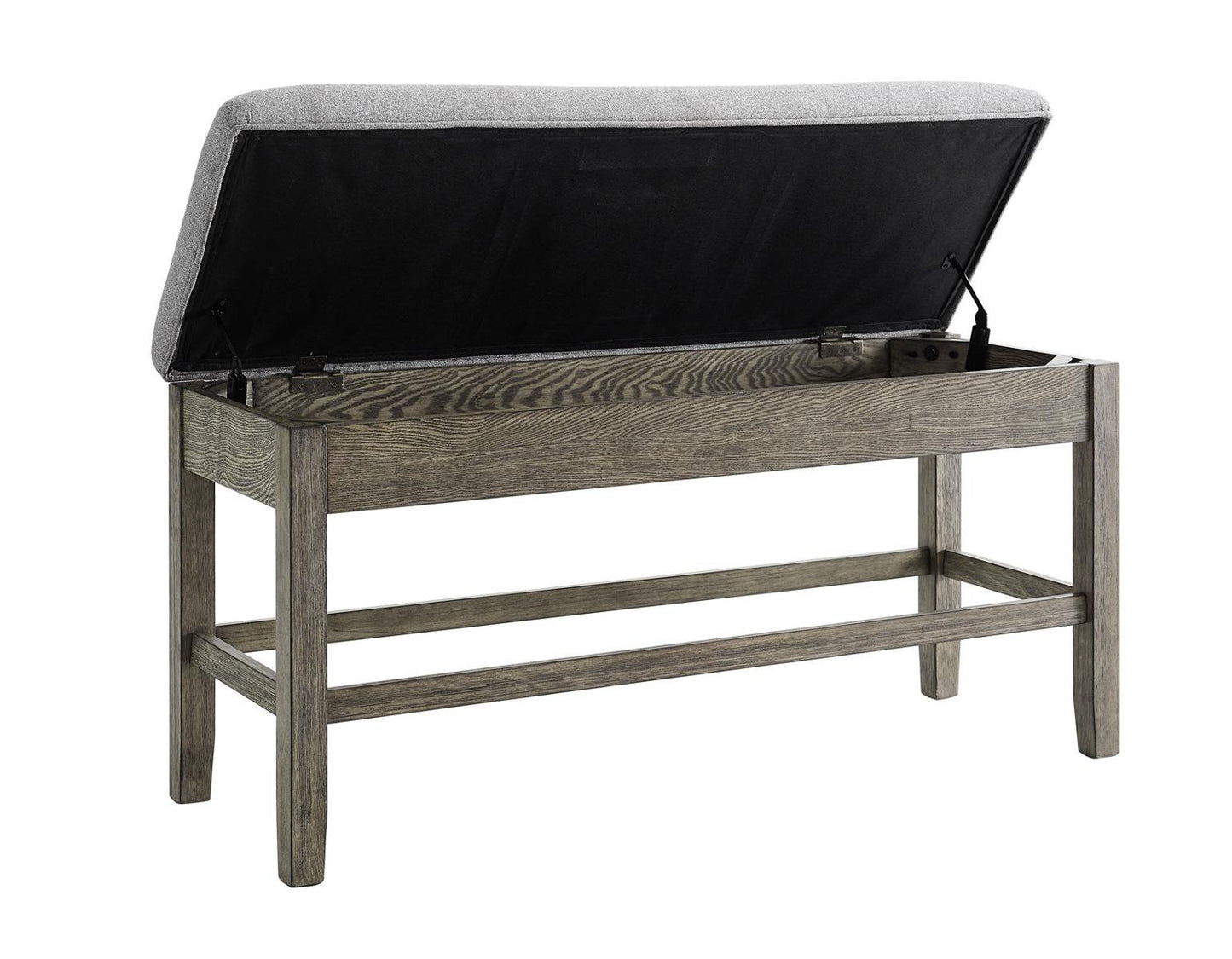 Steve Silver Grayson Storage Counter Bench in Driftwood Steve Silver 2