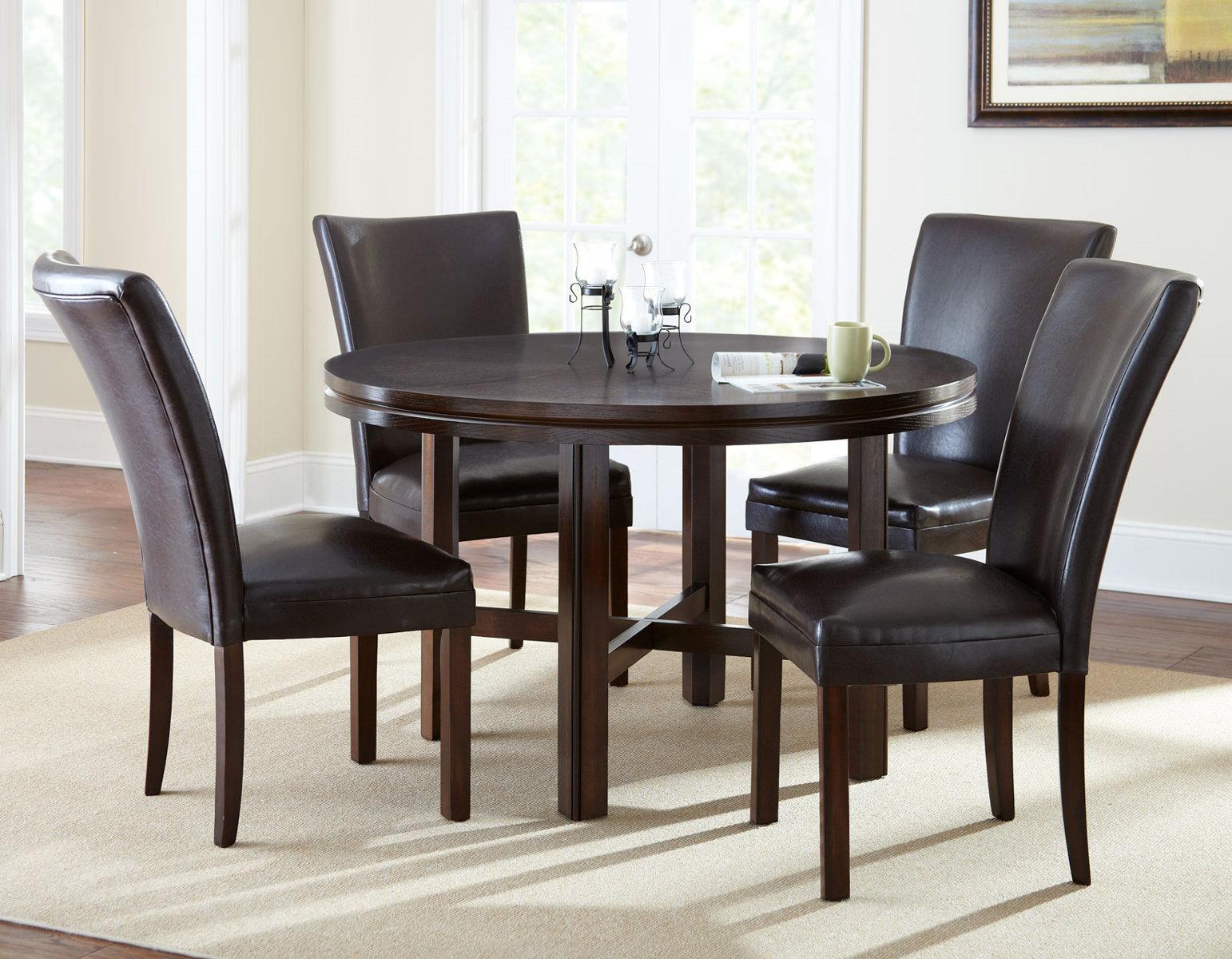 Steve Silver Hartford Round Dining Table in Espresso Steve Silver 2