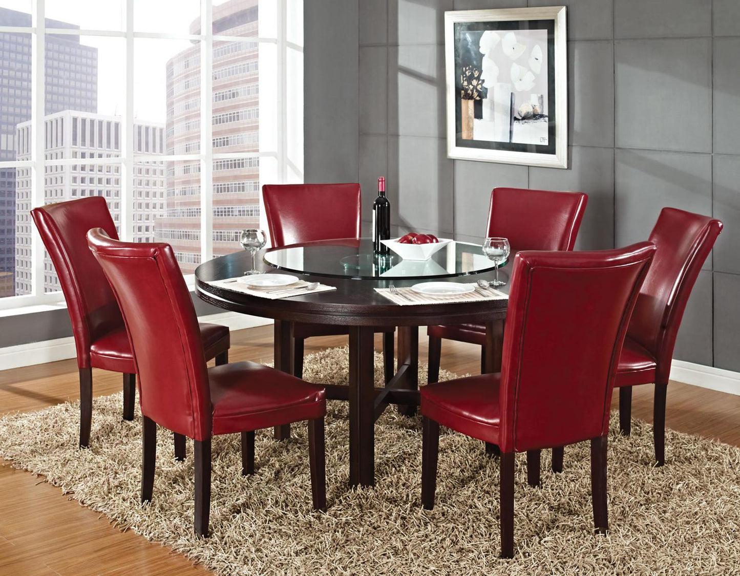 Steve Silver Hartford Side Chair in Red (Set of 2) Steve Silver 2