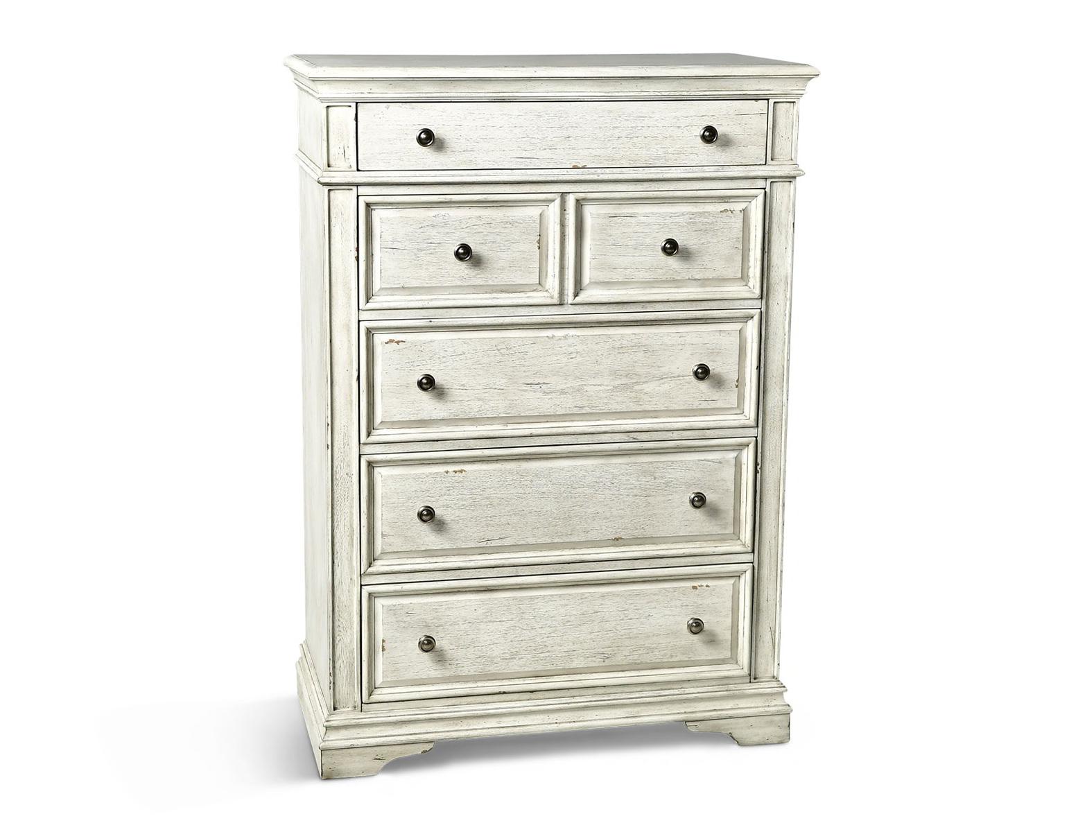 Steve Silver Highland Park 6 Drawer Chest in Cathedral White Steve Silver 2