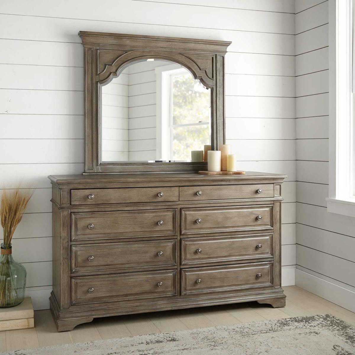 Steve Silver Highland Park 8 Drawer Dresser in Waxed Driftwood Steve Silver 2