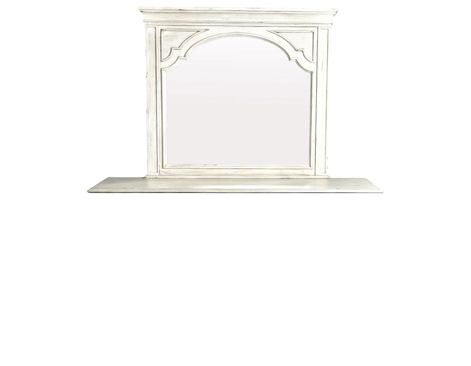 Steve Silver Highland Park Mirror in Cathedral White Steve Silver 2