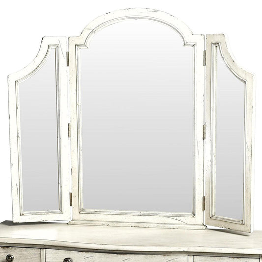 Steve Silver Highland Park Vanity Mirror in Cathedral White hP900VMW Steve Silver 2